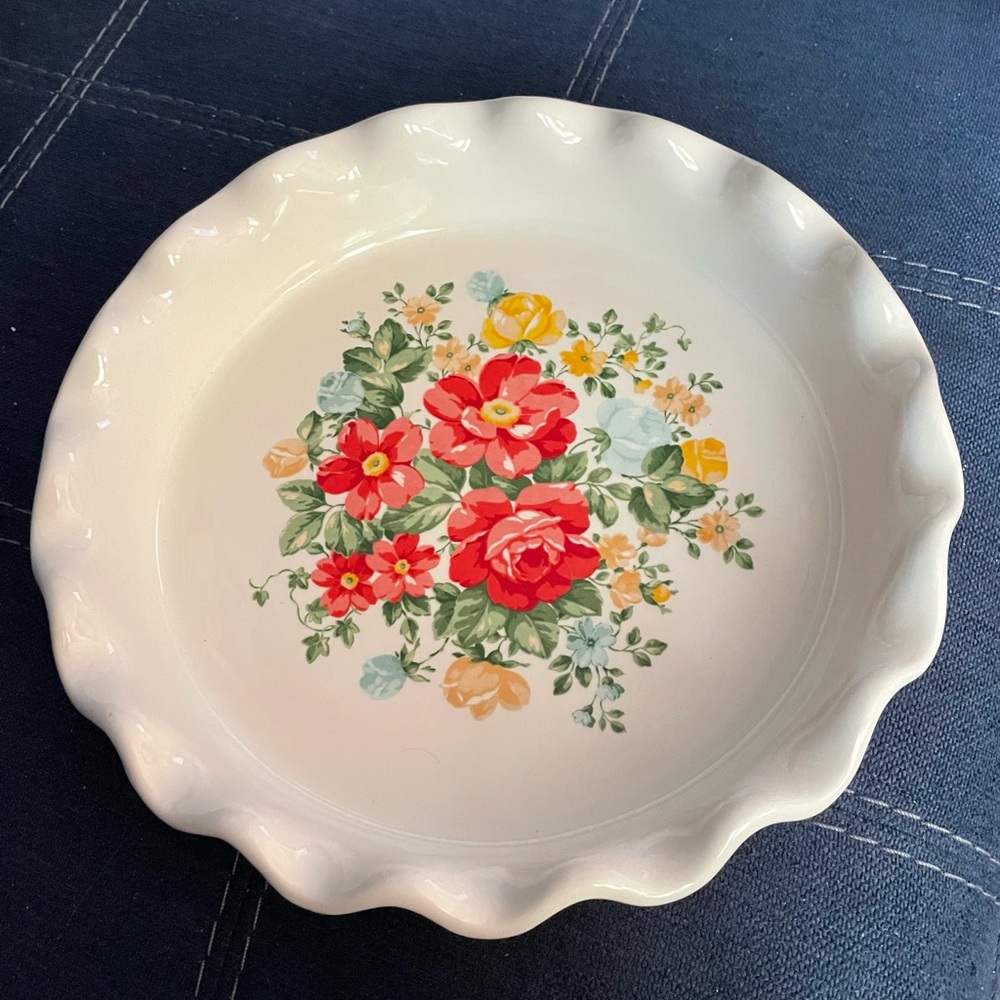 Pioneer woman Vintage Floral Pie Plate